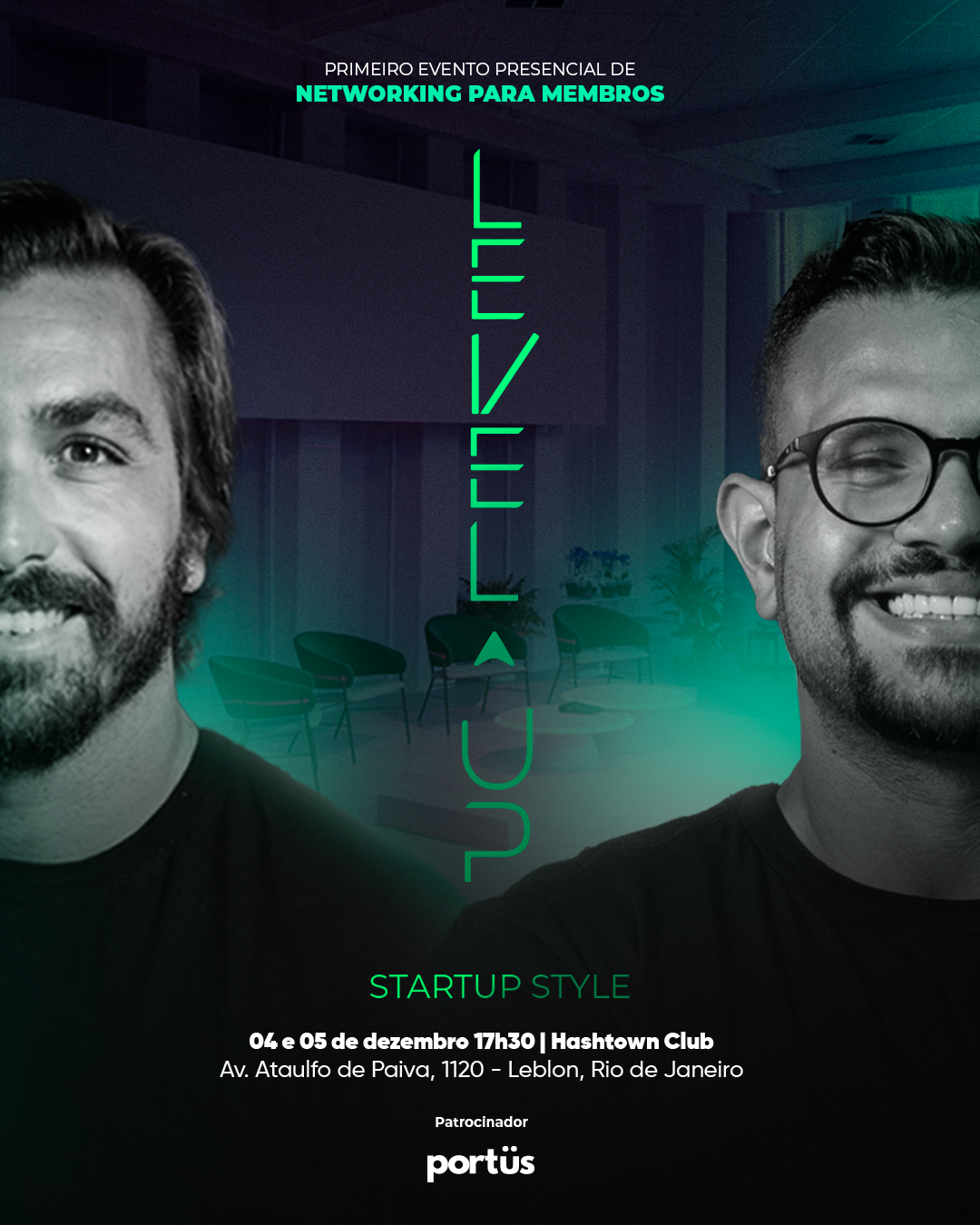 Level Up Startup Style networking event in Leblon, Rio de Janeiro