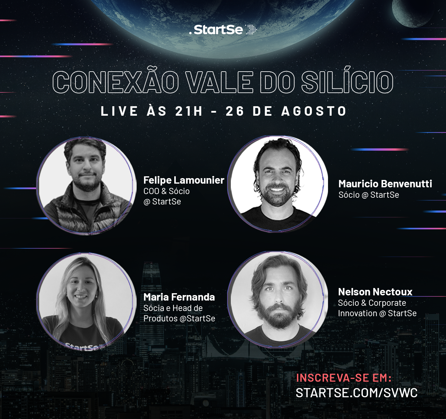 Conexão Vale do Silício live session graphic