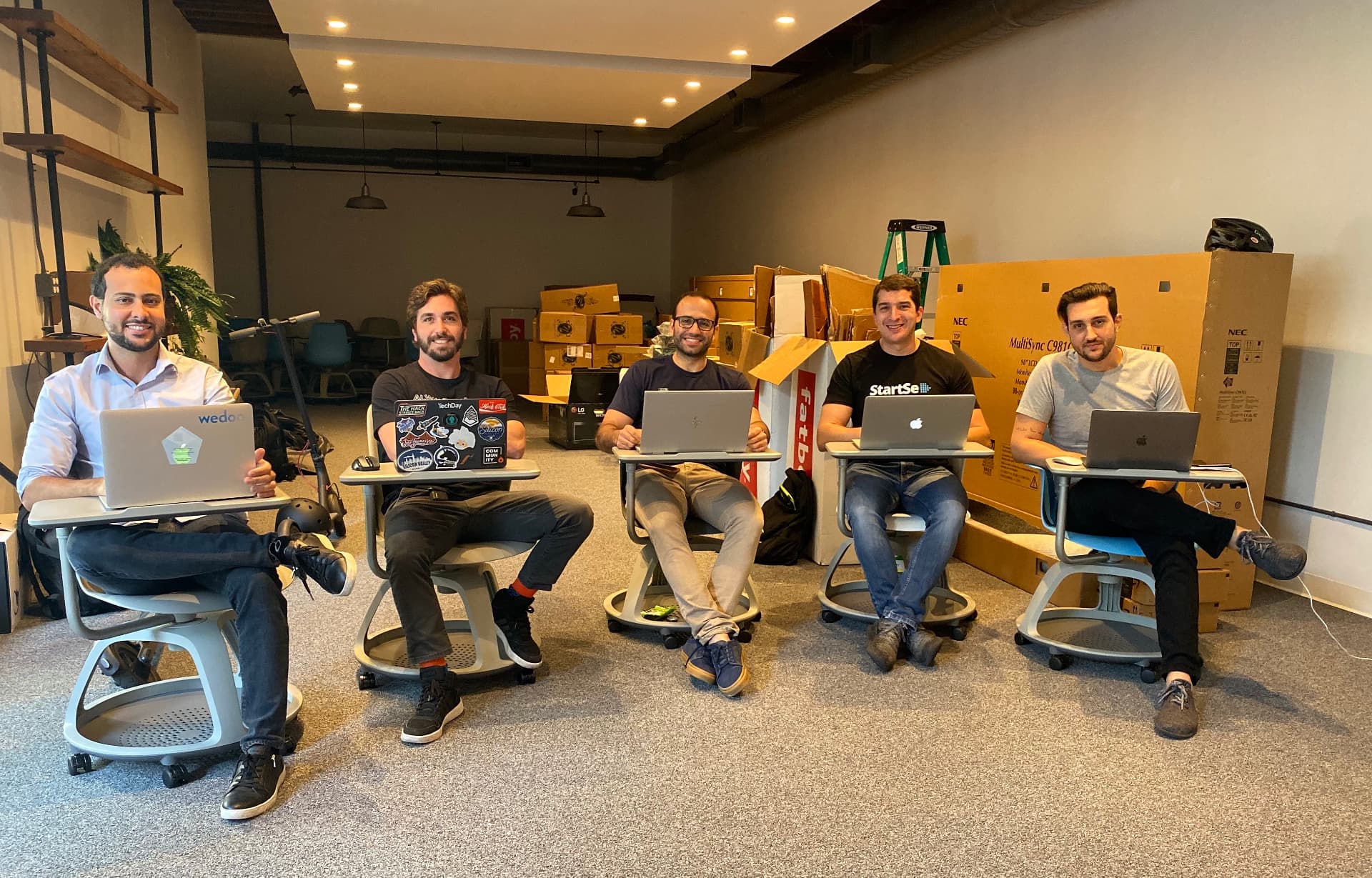 Working session with colleagues