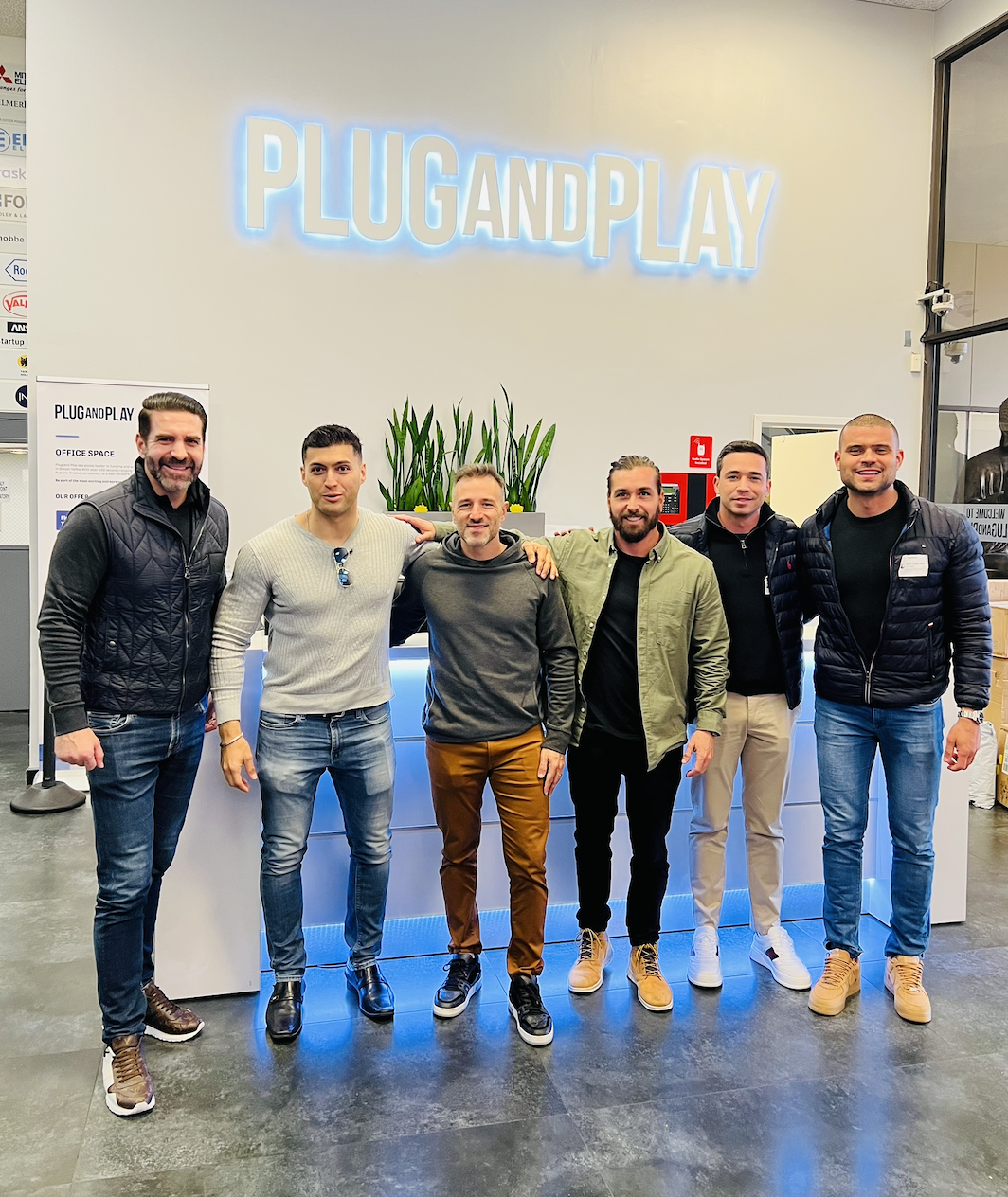 Group photo at the Plug and Play offices