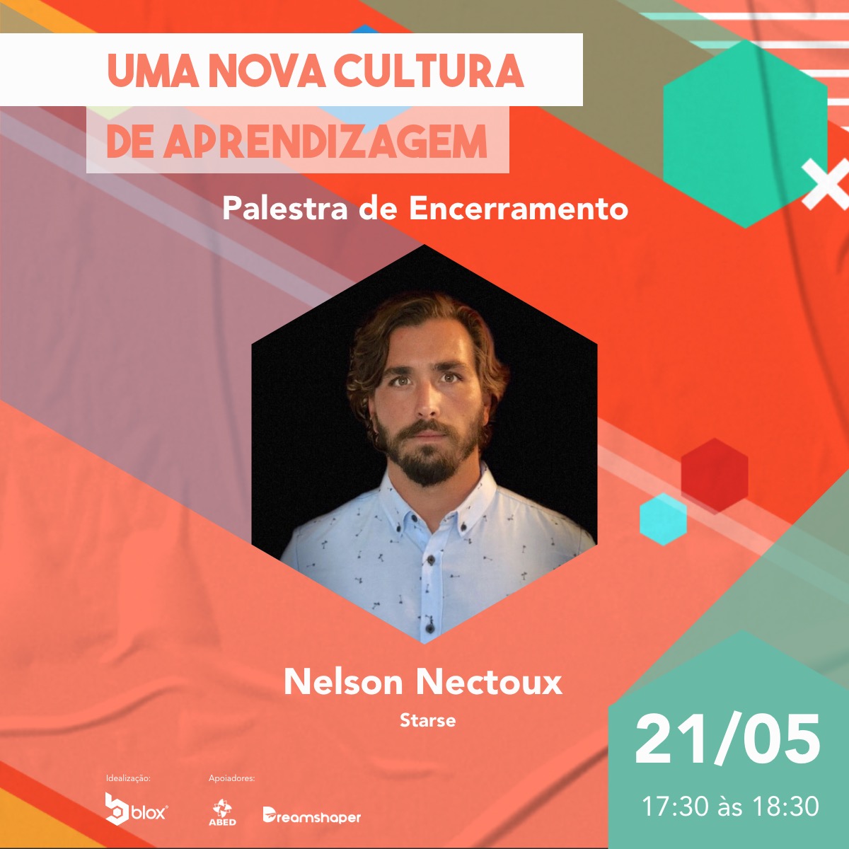 Uma nova cultura de aprendizagem — closing keynote graphic